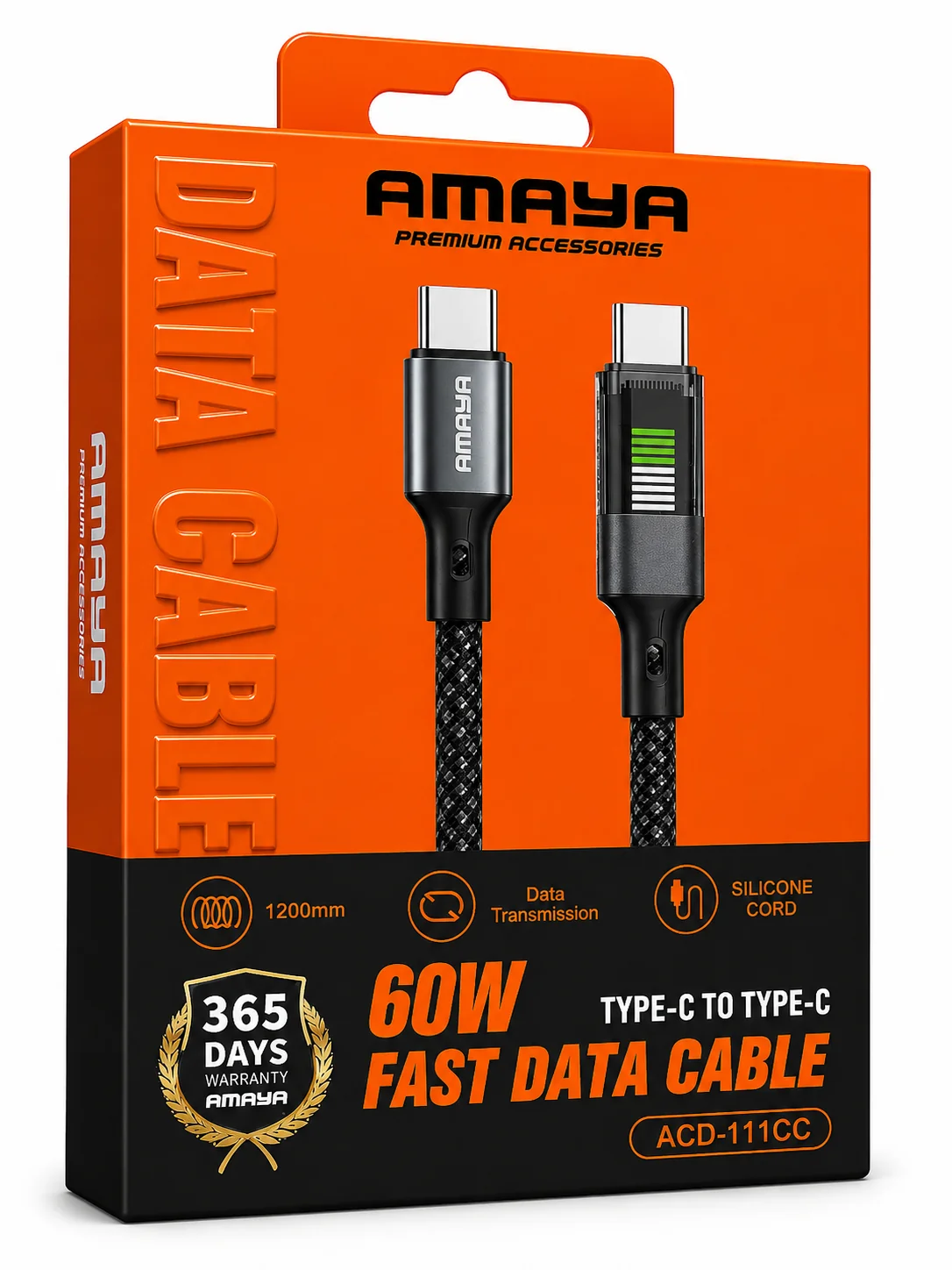 كابل AMAYA 111CC — Type-C إلى Type-C