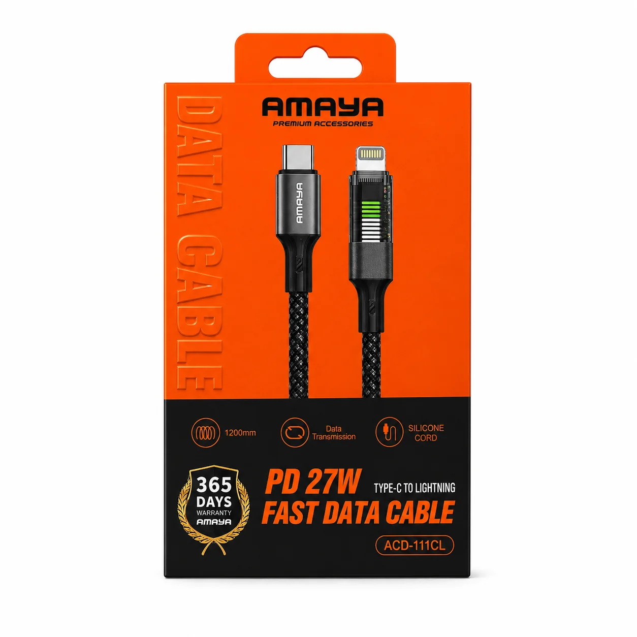 كابل AMAYA 111CL — Type-C إلى Lightning