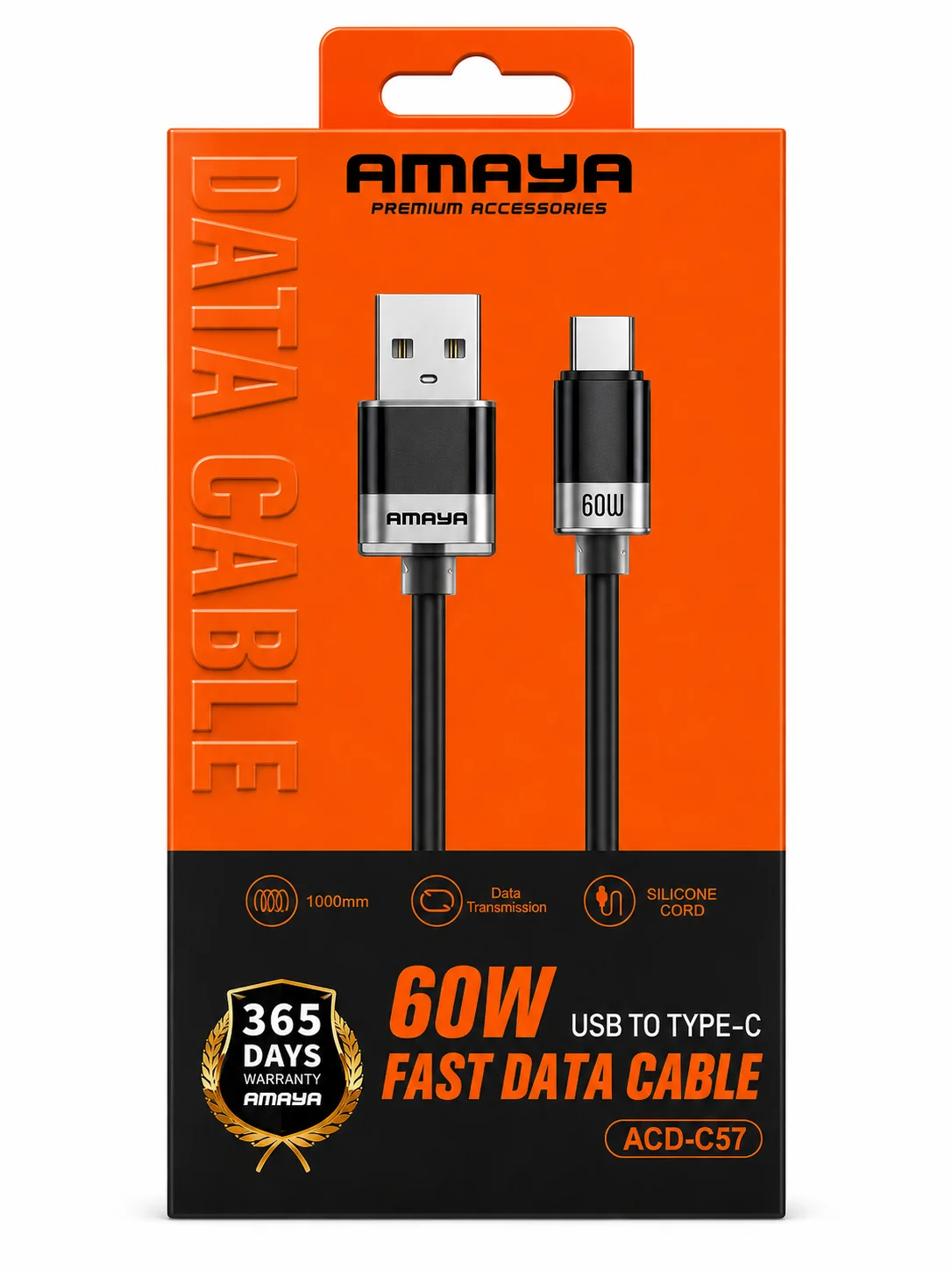 كابل AMAYA C57 — USB إلى Type-C