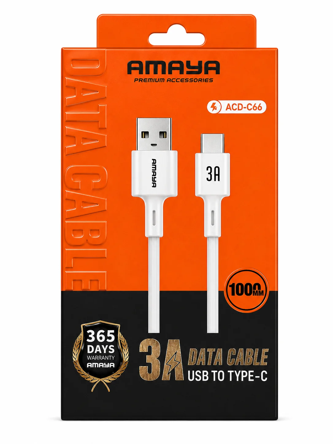 كابل AMAYA C66 — USB إلى Type-C