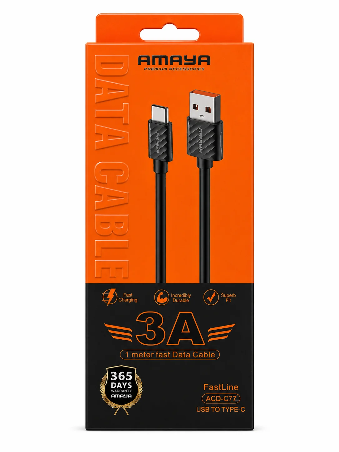 كابل AMAYA C77 — USB إلى Type-C
