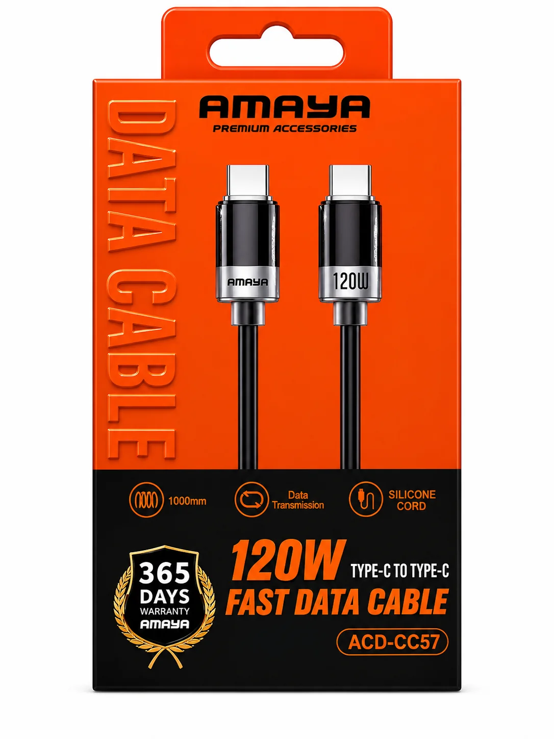 كابل AMAYA CC57 — Type-C إلى Type-C