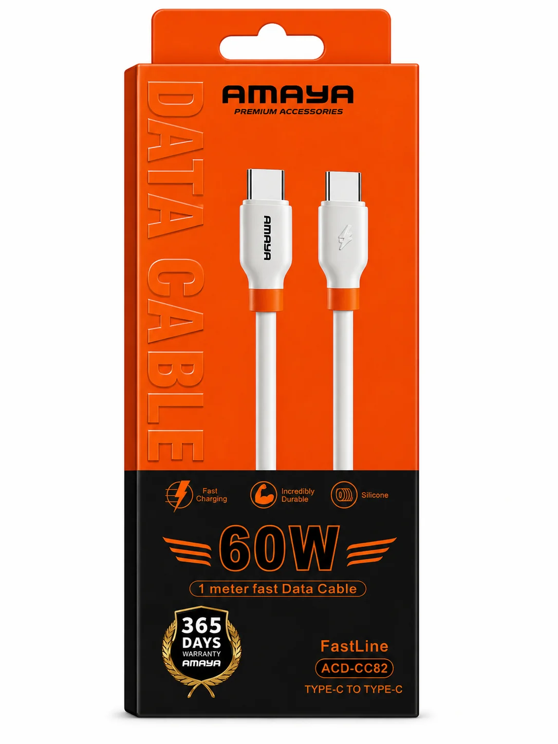 كابل AMAYA CC82 — Type-C إلى Type-C