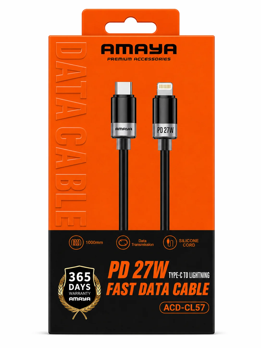 كابل AMAYA CL57 — Type-C إلى Lightning