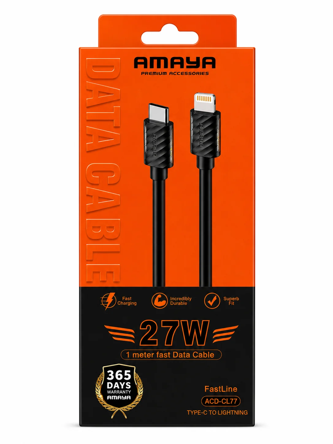 كابل AMAYA CL77 — Type-C إلى Lightning