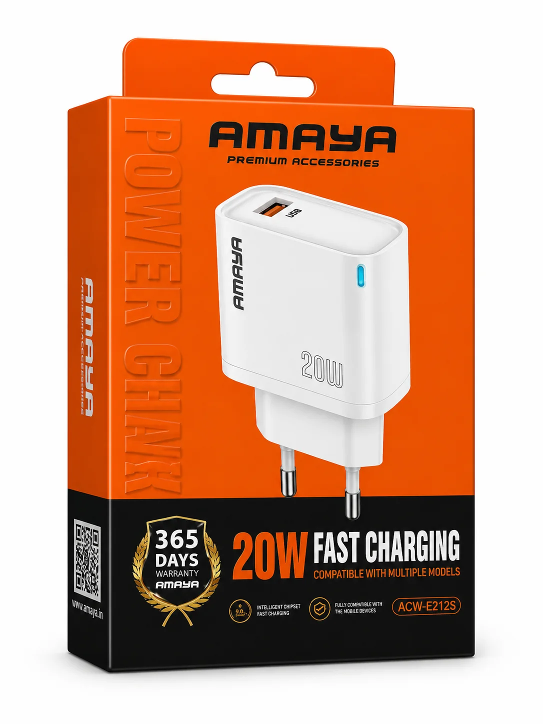 راس شاحن AMAYA E22S-USB — مخرج USB