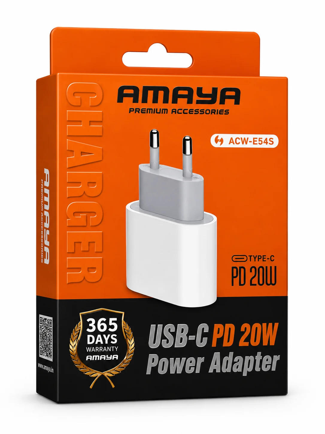 راس شاحن AMAYA E54S-TC — مخرج Type-C